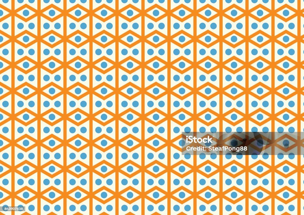 Romboide Pattern Rhomboid And Circle Pattern On Pastel Color Stock Illustration ...