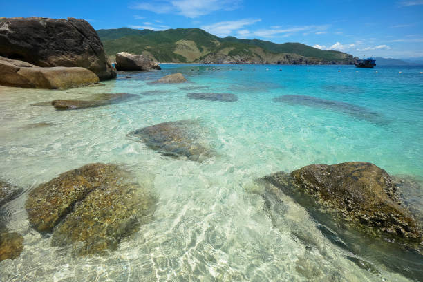 Crystal clear water beach like in heaven wallis and futuna islands stock pictures, royalty-free photos & images