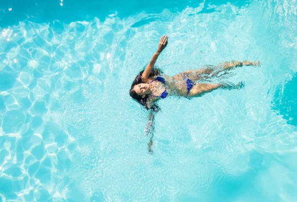 istock Fit woman swimming in the pool 843924606
