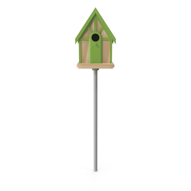 dom ptaków - birdhouse birds nest box isolated zdjęcia i obrazy z banku zdjęć