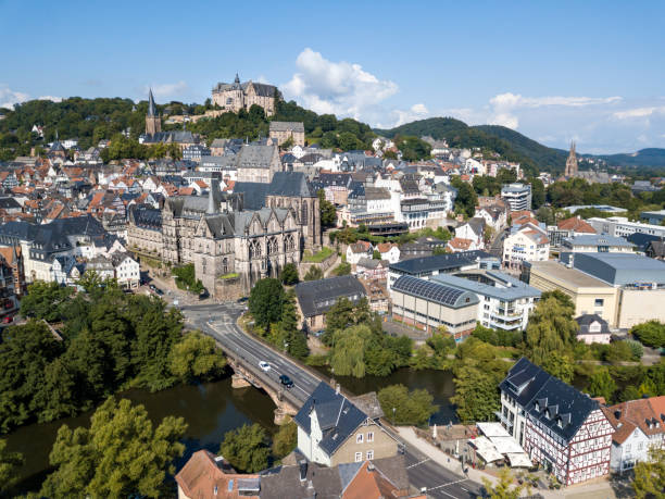 istock Old town of Marburg, Germany 843939096