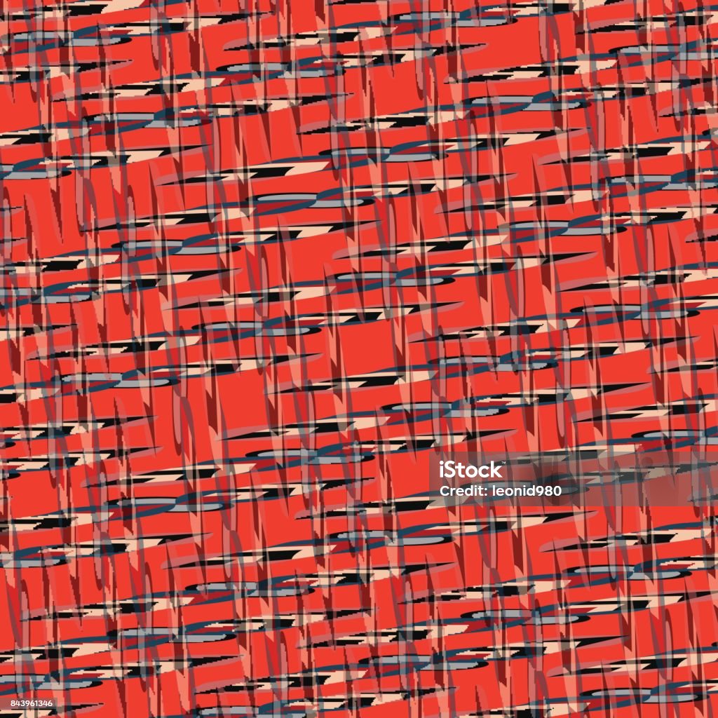 Red Fobjects Background Beautiful Abstract Objects On A Red Background Vector Illustration ...