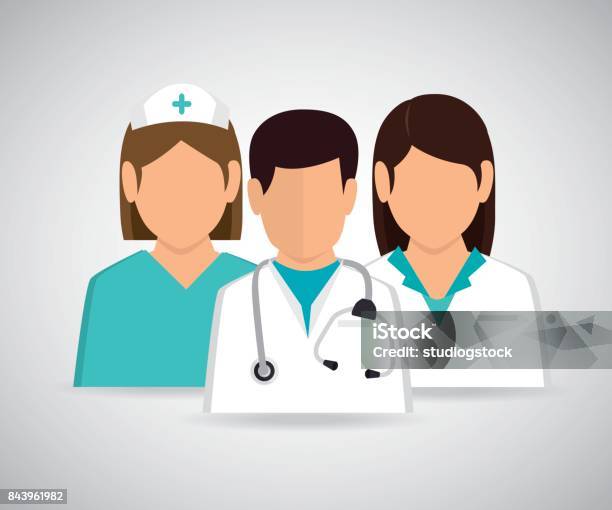 Medical Healthcare Graphic Stock Illustration - Download Image Now - Adult, Assistance, Avatar