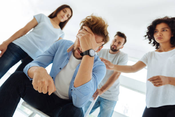 istock Depressed moody man trying to cope with his problems 843962770