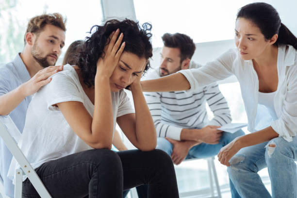 istock Cheerless unhappy woman crying 843968746