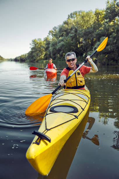 istock A canoe trip on the river in the summer. 843969328