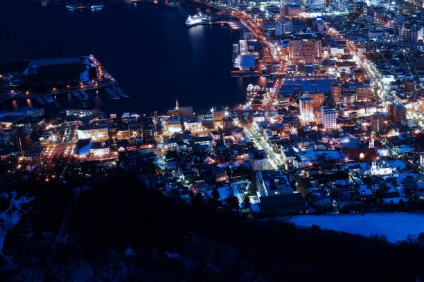 istock Night view of Hakodate 843972546