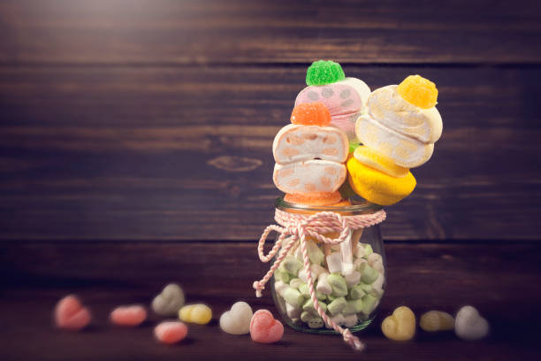 istock Marshmallow sticks in a small glass 843979036