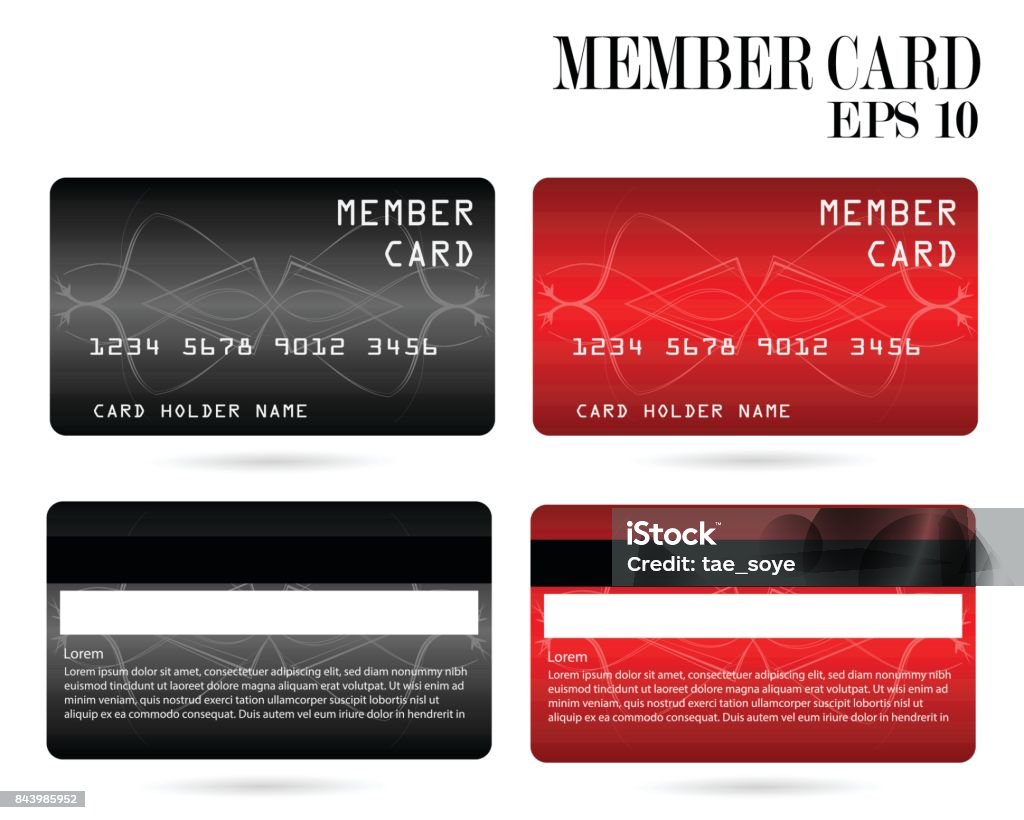 Menber Card File Member Card Stock Illustration - Download Image Now - Art, Arts Culture ...