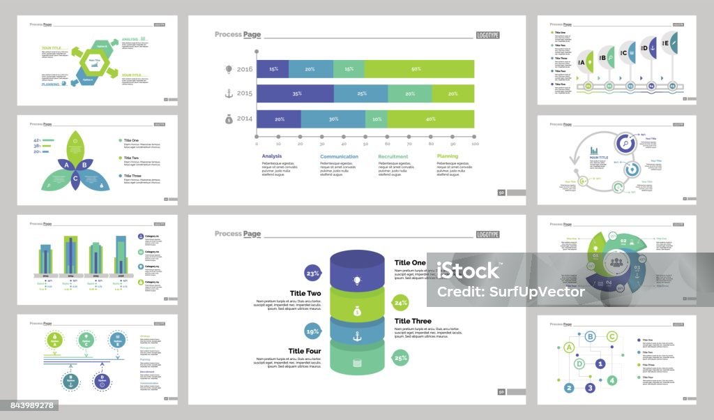 Statistics And Algorithm Chart Set Stock Illustration - Download Image ...