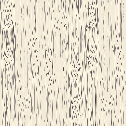 Seamless wood grain pattern. Wooden texture light beige and gray vector background.