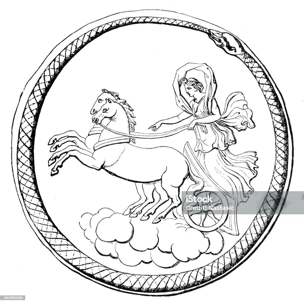 Diana - roman goddess Illustration of a Diana - roman goddess Goddess stock illustration