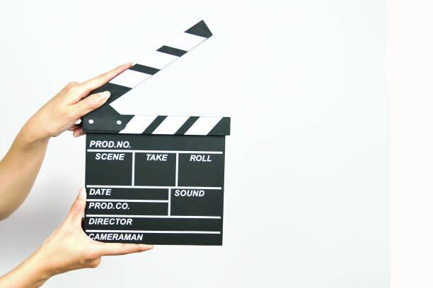 istock hand holding slate movie 843997614