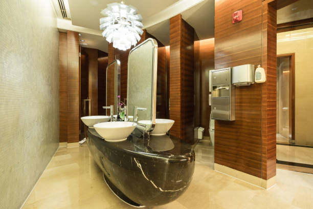 istock Interior of public toilet 844004600