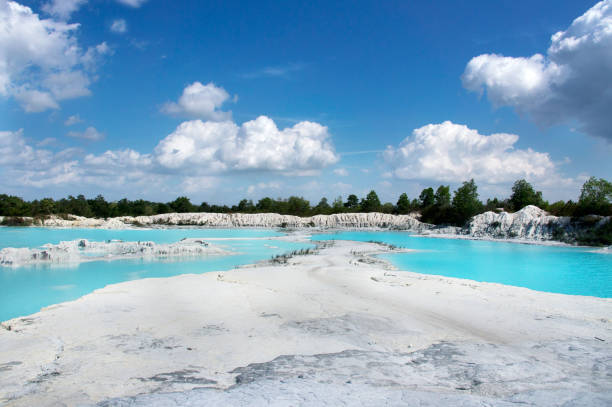 istock Blue lake Kaolin in Belitung Island, Indonesia. 844012034