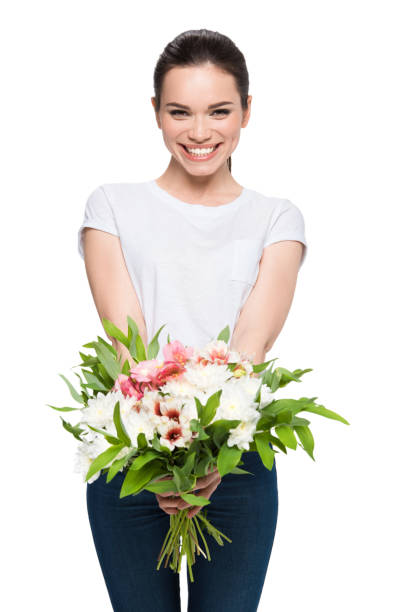 istock woman holding flowers 844016614