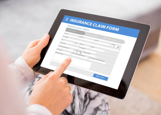 insurance claim form - health insurance imagens e fotografias de stock