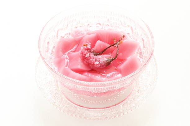 istock Japanese confection, cherry blossom kanten jelly 844028238