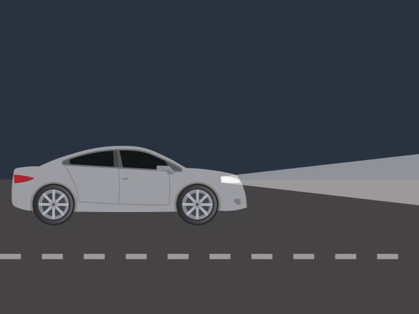 Light From Car Headlights In Night Stock Illustration - Download Image Now - Headlight, Road, Car - iStock Light From Car Headlights In Night Stock Illustration - Download Image Now - Headlight, Road, Car - iStock