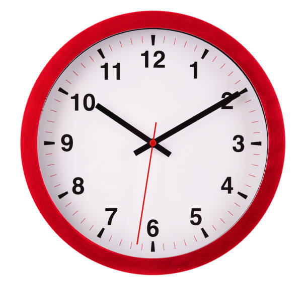 istock Wall clock isolated on white. Ten past ten. 844039402