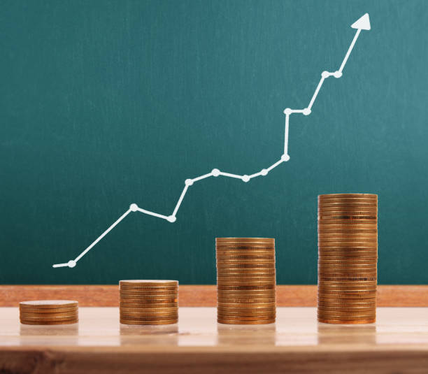 istock graph coins stock finance  business concept 844050800