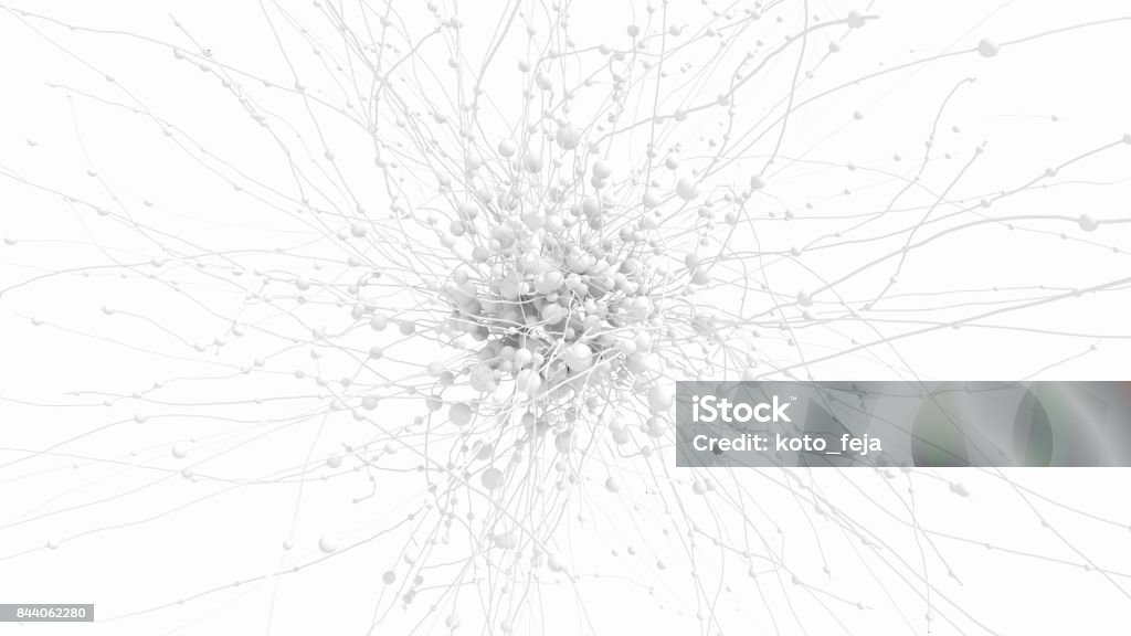 Abstract network on white Abstract network on white  - 3d rendered image on white background White Color Stock Photo