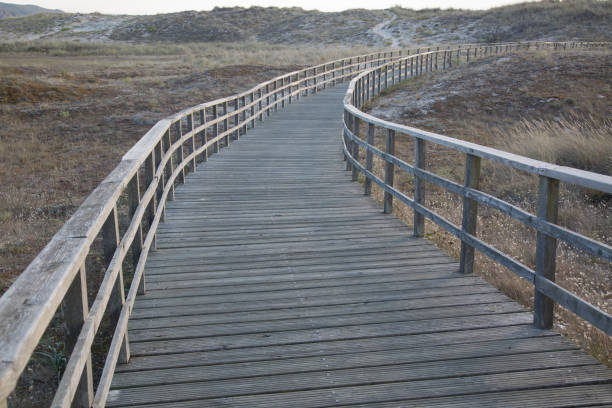 istock Walkway at Doninos Beach, Ferrol 844073632
