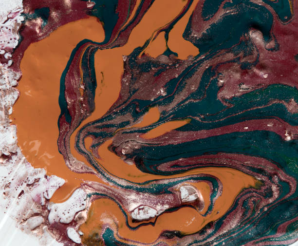 istock Marbled abstract background. Liquid marble pattern. Colorful marble backdrop. Golden glitter texture. 844073928