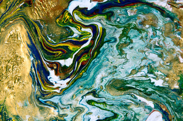 istock Marbled abstract background. Liquid marble pattern. Colorful marble backdrop. Golden glitter texture. 844077164