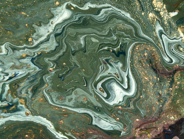 istock Marbled abstract background. Liquid marble pattern. Colorful marble backdrop. Golden glitter texture. 844080356