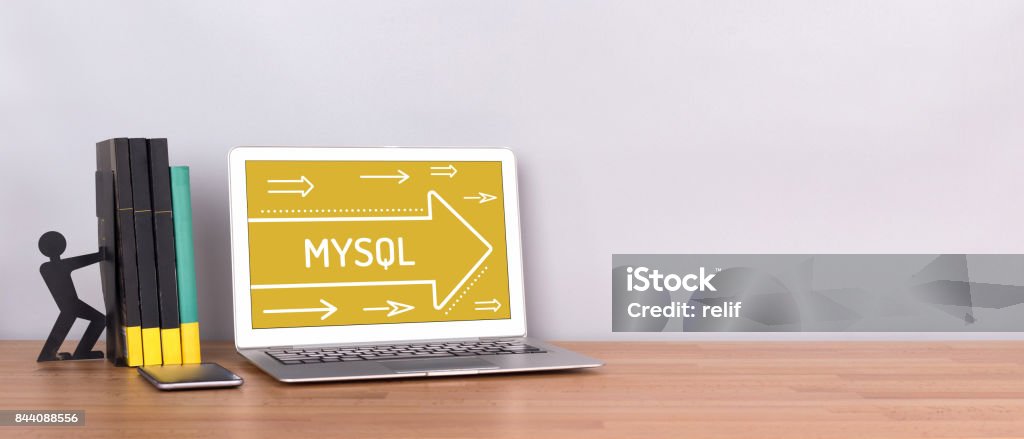MYSQL CONCEPT Backup Stock Photo