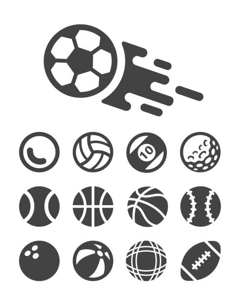 illustrazioni stock, clip art, cartoni animati e icone di tendenza di icona palla - soccer sign ball speed