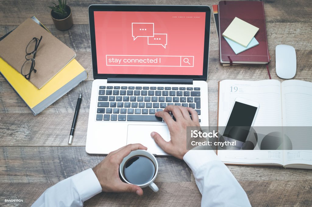 STAY CONNECTED CONCEPT Community Stock Photo