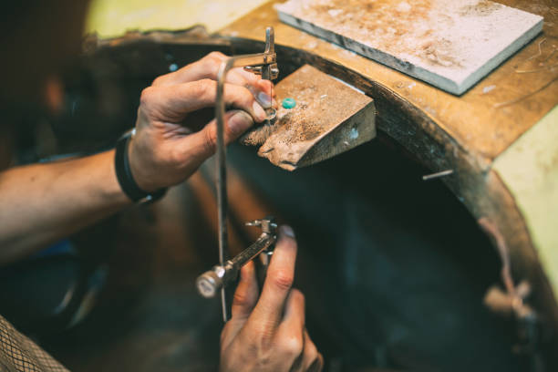 istock Jeweler crafting jewelry 844094932
