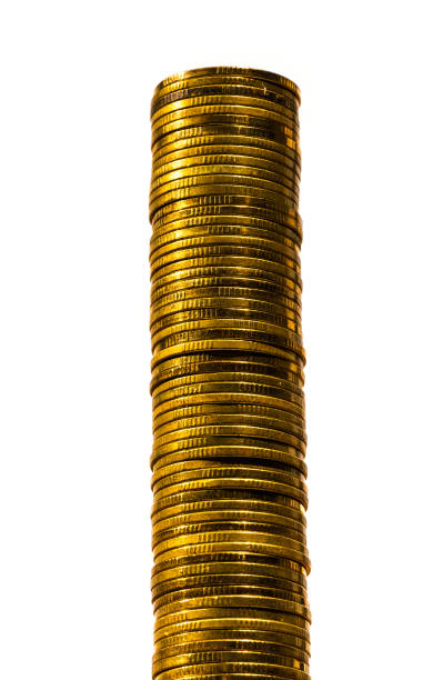 istock graph coins money, the business and financial, setting coins, copy space. 844095700