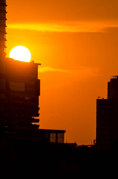 istock Sunset and Cloud over the building city. 844098750