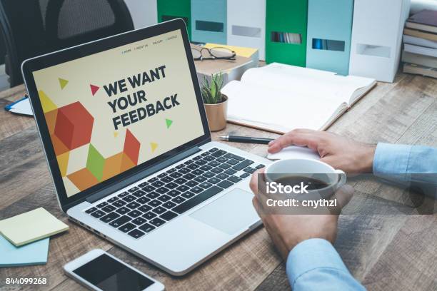 We Want Your Feedback Concept Stock Photo - Download Image Now - Testimonial, Advertisement, Advice