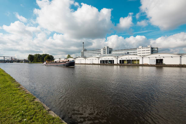 istock Dutch industrial landscape on the river 844102340