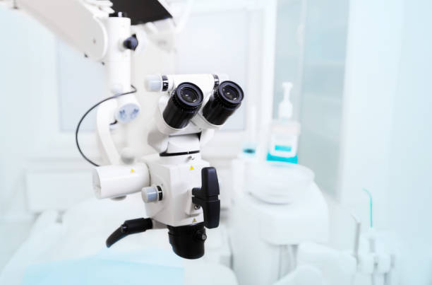 istock The image of the professional Dental endodontic binocular microscope 844102474