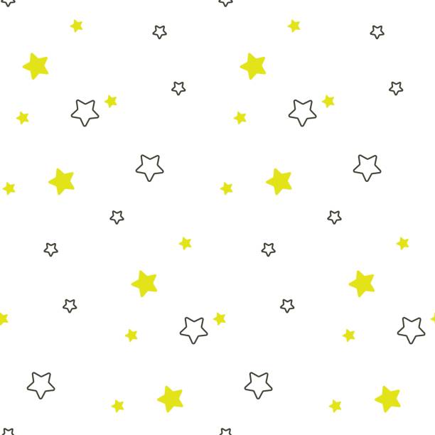 ilustrações de stock, clip art, desenhos animados e ícones de star shape blue and green seamless kid pattern - star pattern