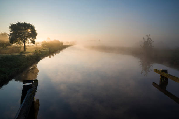 East Frisia. Reepsholt. Canal. May.