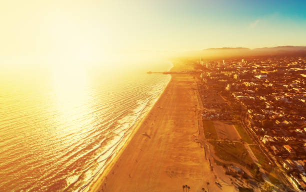 istock Santa Monica beach from above 844121610