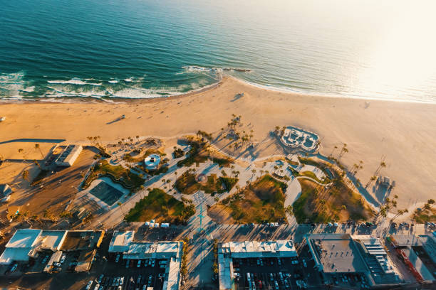 istock Aerial view of Venice Beach, CA 844121622