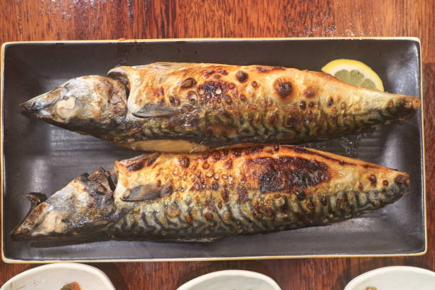 istock Grilled fish with sweet sauce and remon 844124178
