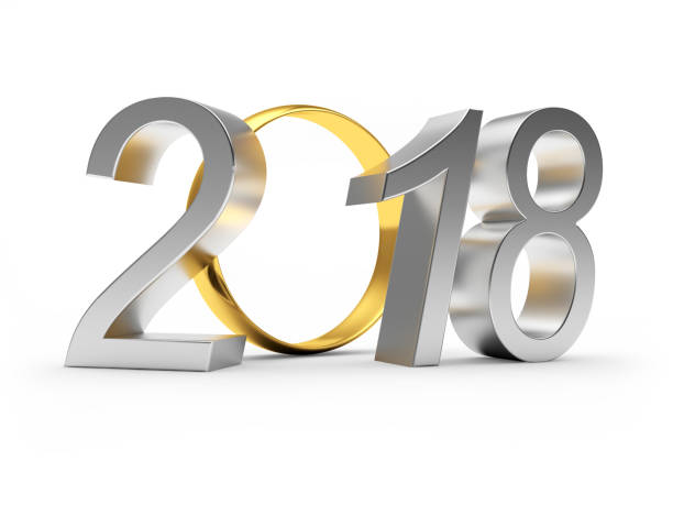 istock 2018 New Year and golden wedding ring 844126336