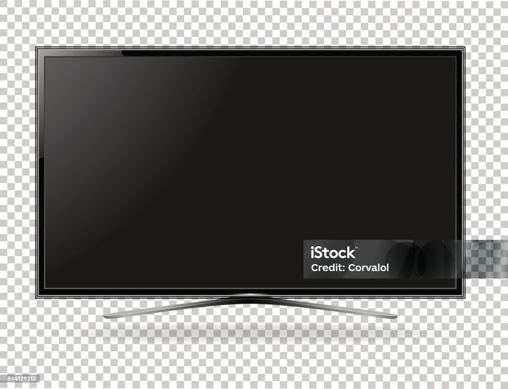 TV screen flat lcd led vector illustration Television Set stock vector