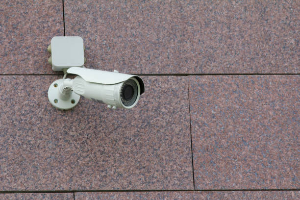 istock CCTV Camera on the wall - telephoto 844136674