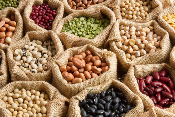 istock Legumes in sack bag 844139700