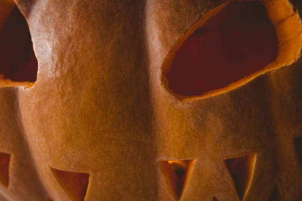 Close up of jack o lantern