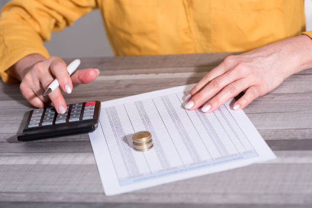 istock Hands of an accountant working on financial documents 844148446